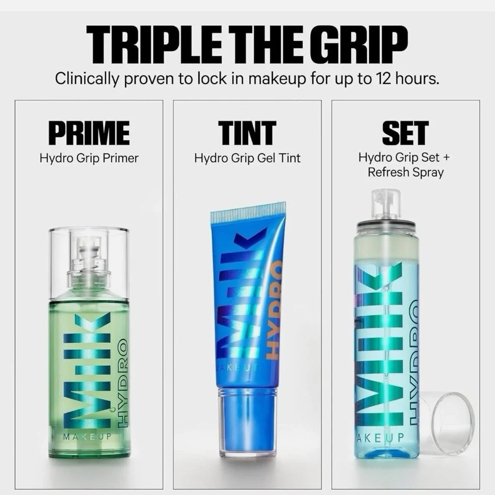 MILK Makeup Hydro Grip Primer Hydrating Gel .33 oz. 10 mL NIB/AUTHENTIC
